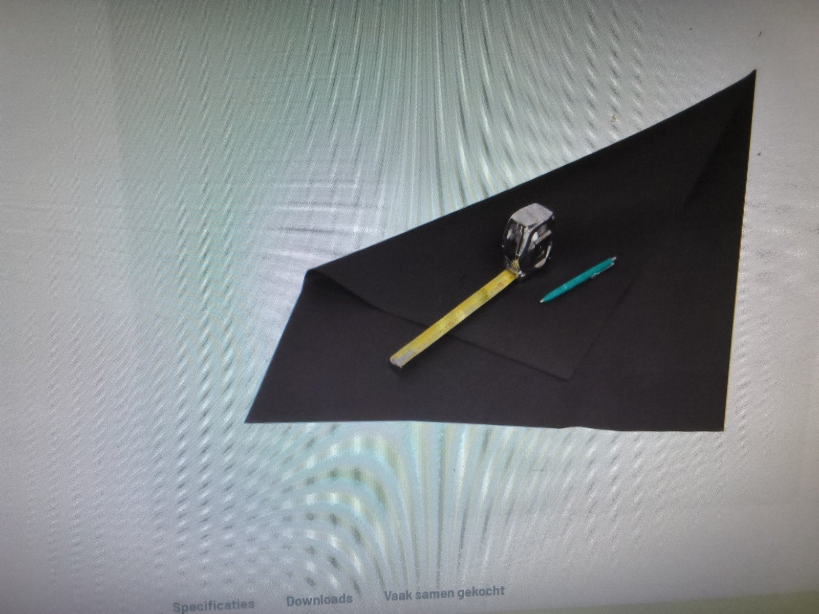 EPDM dakleer 1.2 mm dik reststukken diverse afmetingen, Ophalen, Overige materialen, Zwart, Nieuw