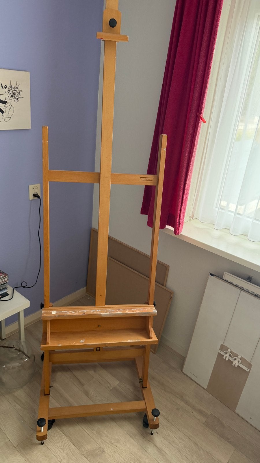 Schildersezel op wieltjes van Bertus Workroom, Ophalen, Gebruikt, Ezel