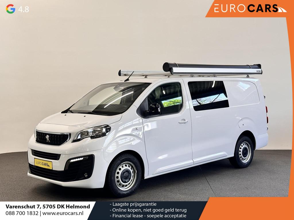 Peugeot Expert 2.0HDI 145PK Long Asphalt Dubbele Cabine Airc, Auto's, Stof, Gebruikt, 4 cilinders, Wit
