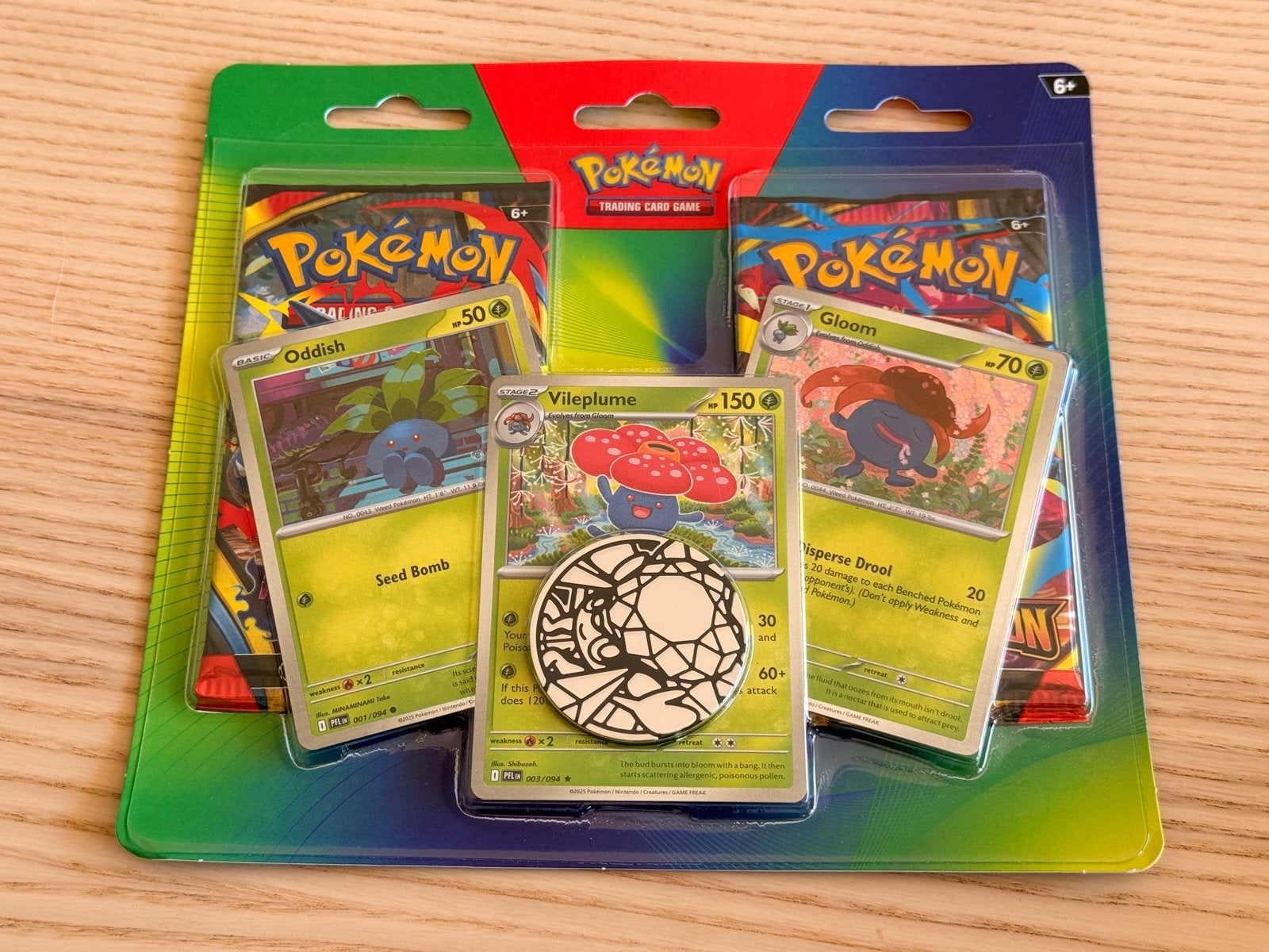 Pokémon Trading Card Game: Oddish, Gloom, Vileplume set, Ophalen of Verzenden, Nieuw, Meerdere kaarten