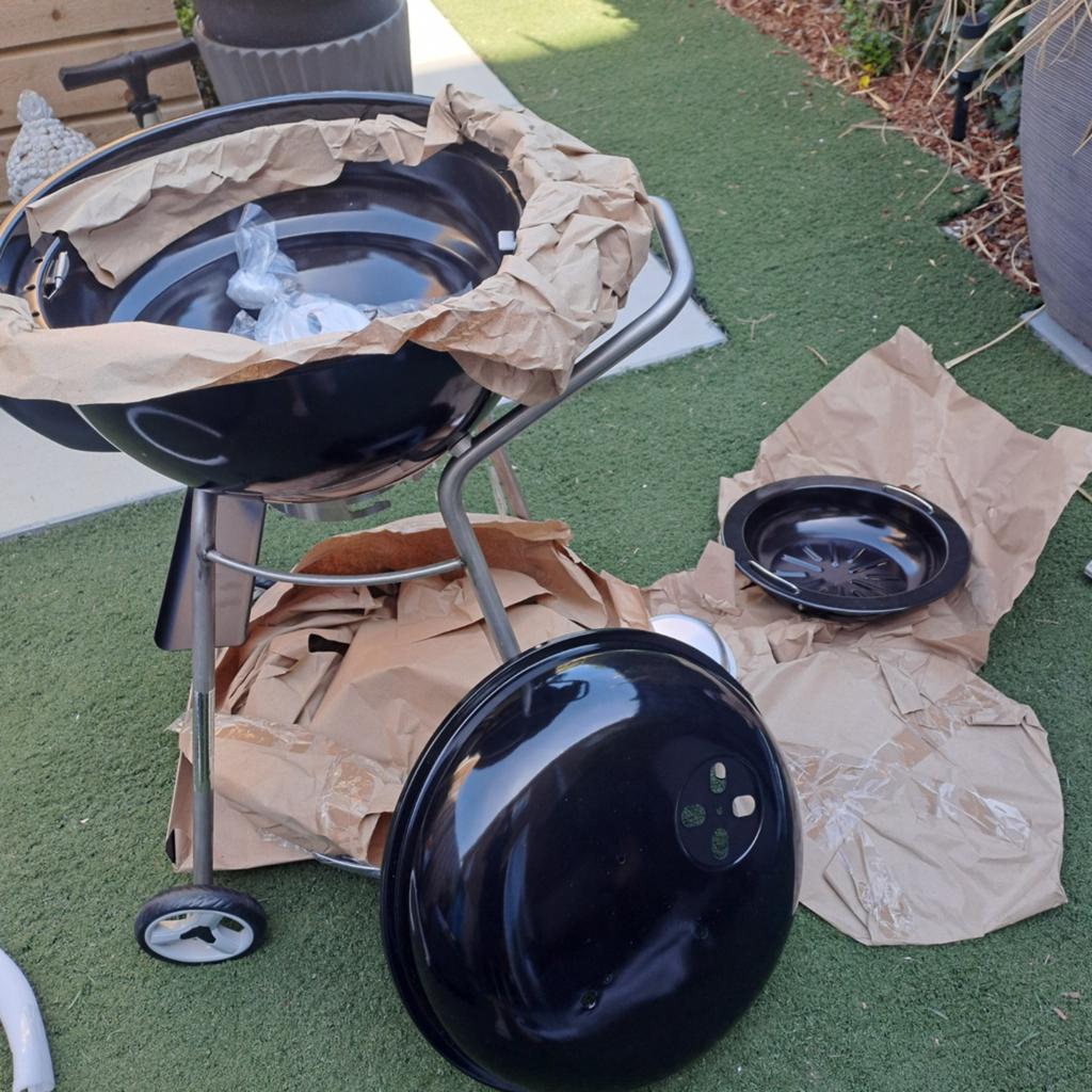 Nieuwe mustang houtskool bavaria met ventilator, Tuin en Terras, Ophalen, Nieuw