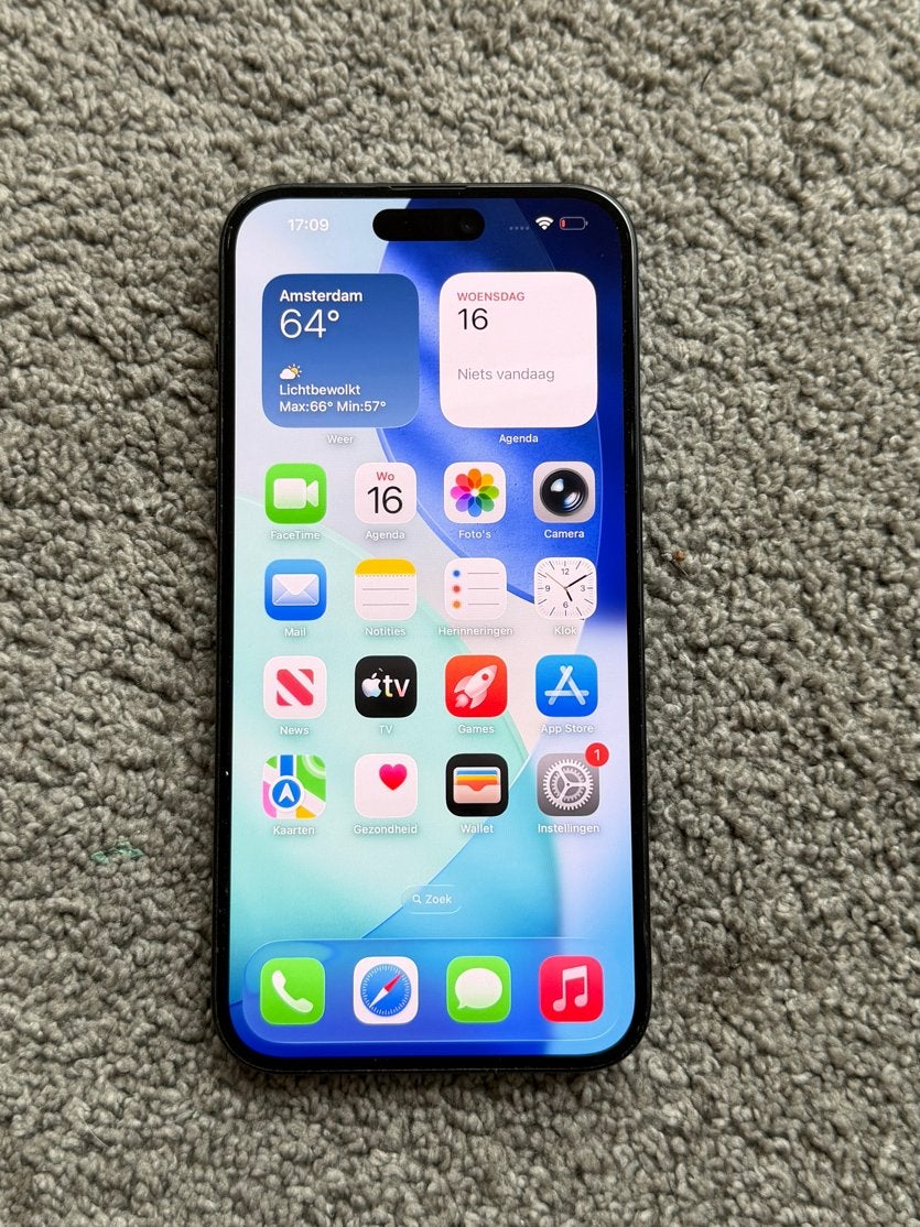Apple iPhone 15 Plus 128GB Zwart, Telecommunicatie, Ophalen, 128 GB, 89 %, Zwart