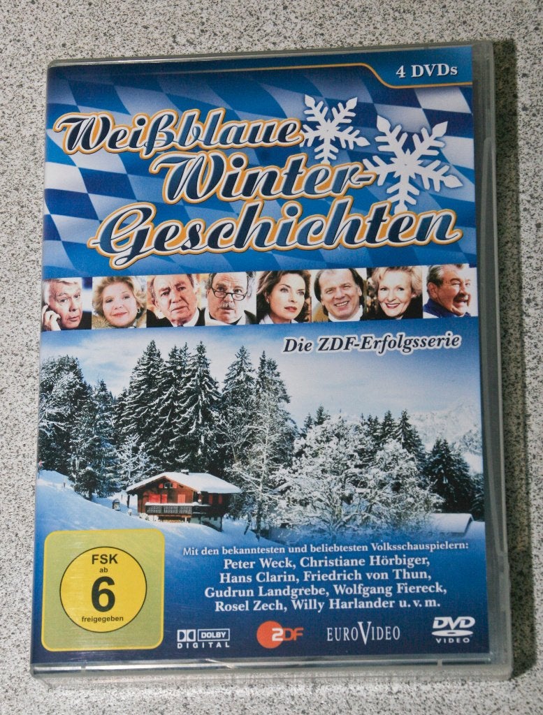 Weissblaue Wintergeschichten.  4 DVD box. ZDF TV-serie, Alle leeftijden, Duits, Zo goed als nieuw, Ophalen of Verzenden
