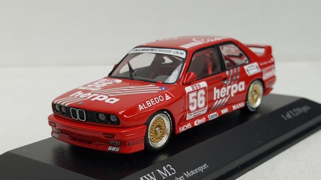 Minichamps Bmw (E30) M3 DTM 1988 Tauber Motorsport-G. Muller, Ophalen of Verzenden, Nieuw, Auto, MiniChamps
