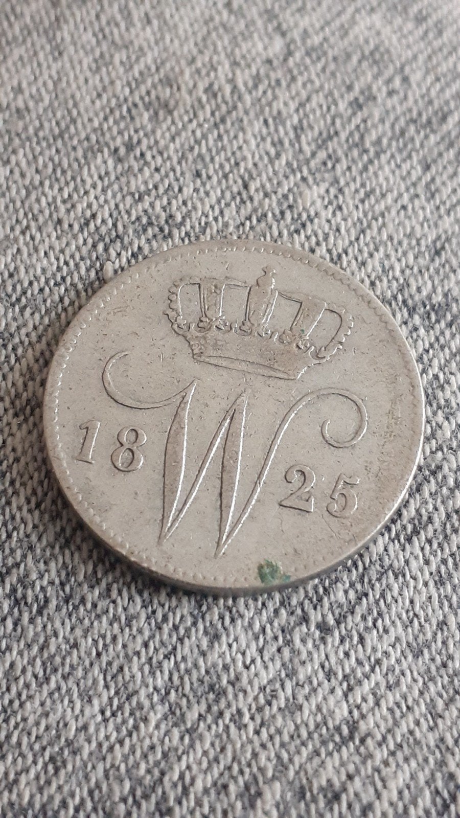Zilveren 25 cent Willem I uit 1825, Postzegels en Munten, Munten | Nederland, Verzenden, Zilver, 25 cent, Koning Willem I