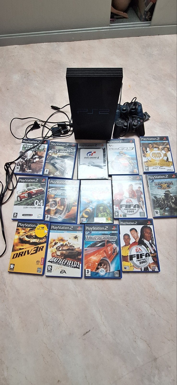 PlayStation 2 Slim met 2 controllers en 14 games (m2456487310 ...