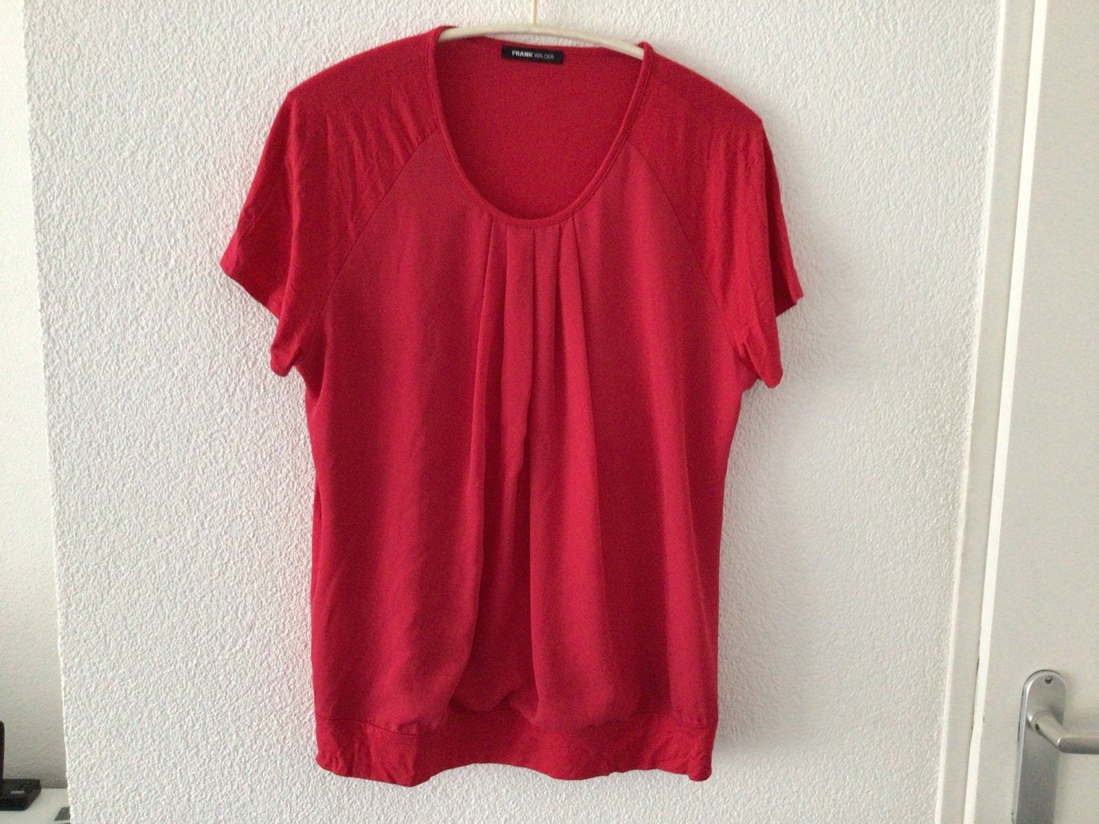 Frank Walder rode top/shirt maat 44, Maat 42/44 (L), Ophalen of Verzenden, Korte mouw, Gedragen