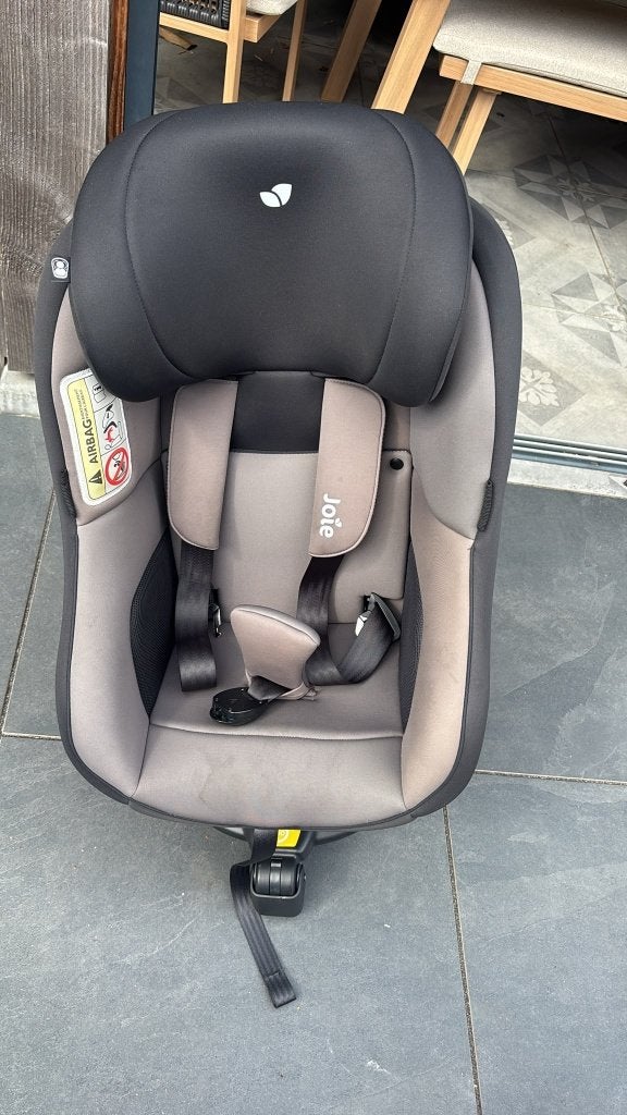 Joie draaibare autostoel inclusief vaste ISOFIX-base, Gebruikt, 0 t/m 18 kg, Verstelbare rugleuning, Isofix