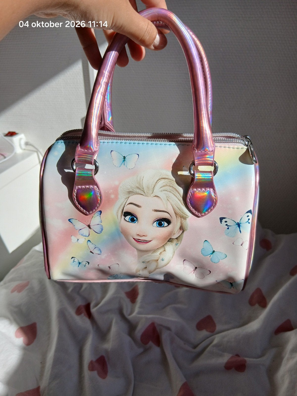Elsa Frozen Handtasje voor Kinderen - Regenboog & Vlinders, Ophalen of Verzenden, Gebruikt, Disney Frozen