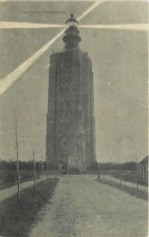 300-010-027 Westkapelle Vuurtoren, Verzenden, Voor 1920, Zeeland