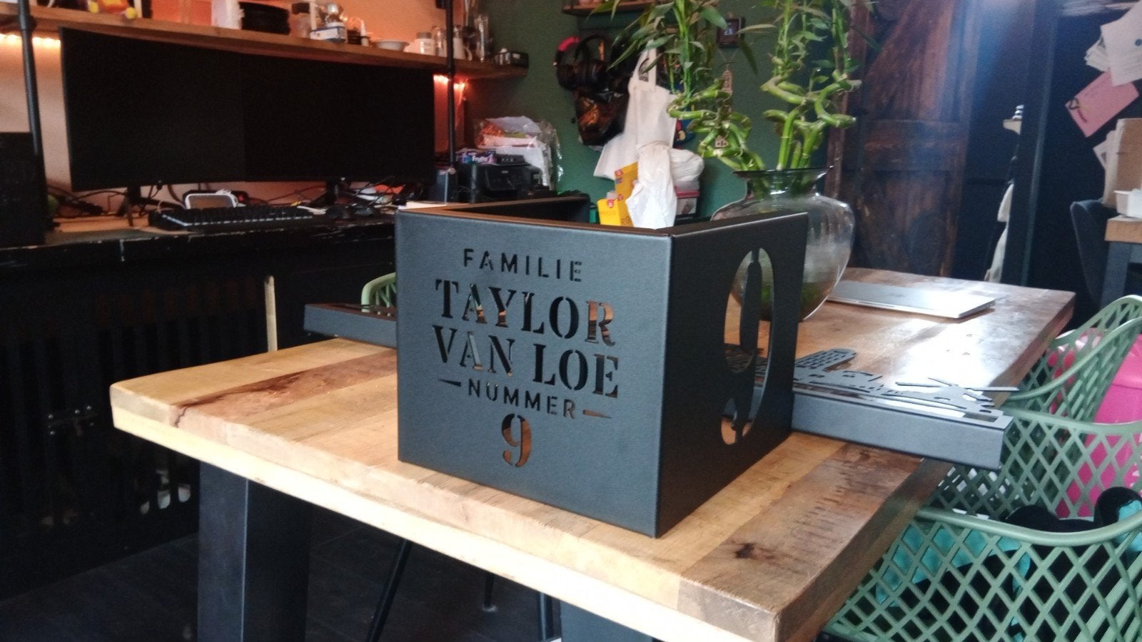 Custom Huisnummer Bordje - Familie Taylor van Loe, Ophalen of Verzenden, Nieuw