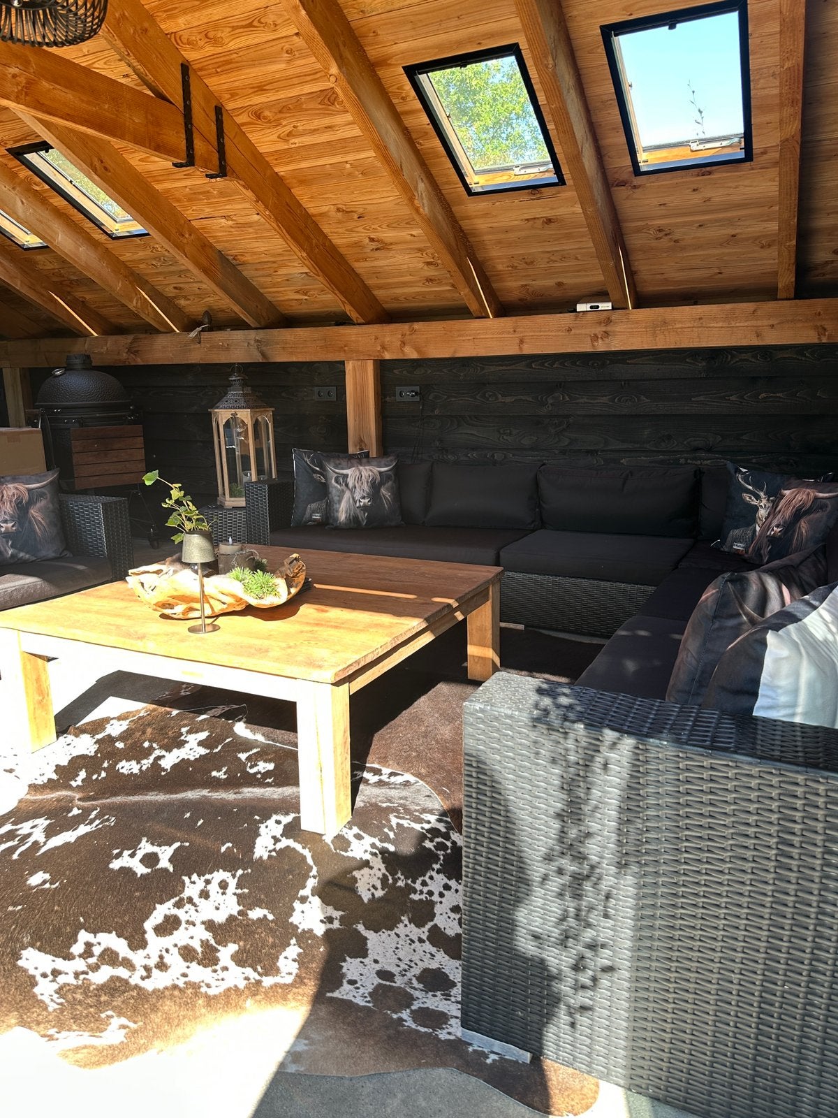 Loungeset Sunmaster Zwart, Ophalen, Zo goed als nieuw