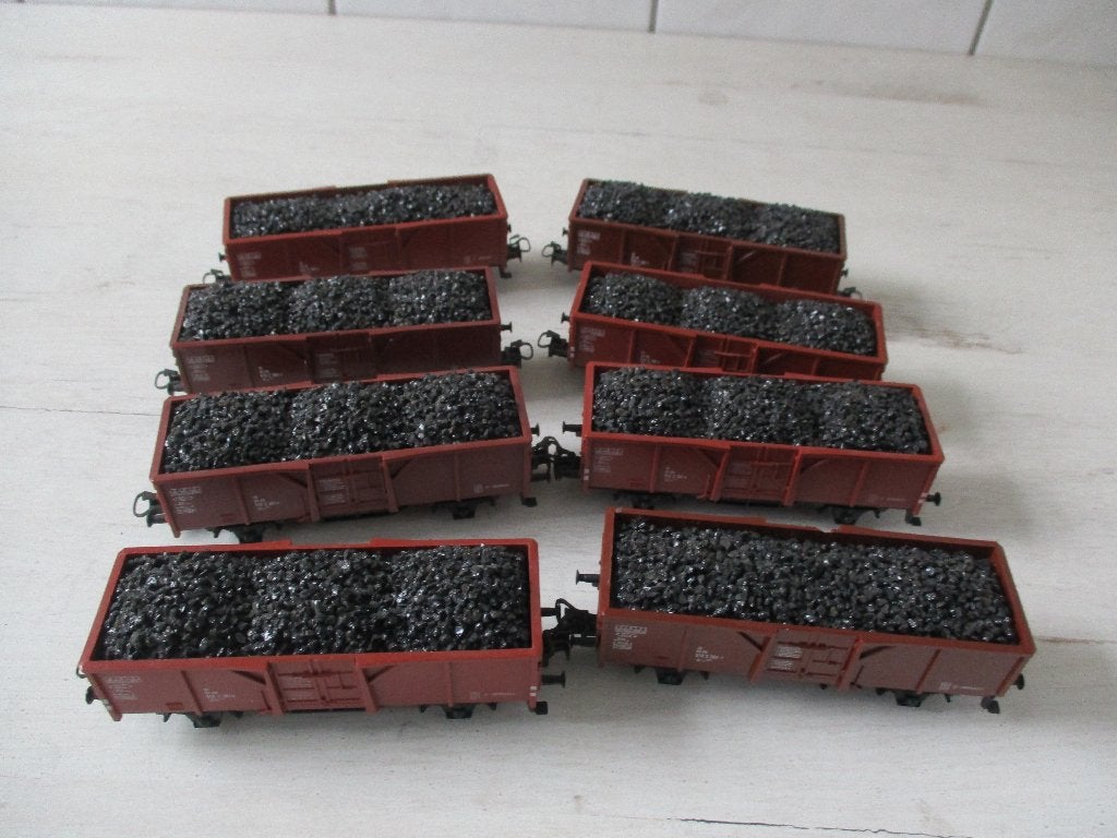 Märklin Bakwagens met kolen no 4431 8x, Wisselstroom, Wagon, Ophalen of Verzenden, Zo goed als nieuw