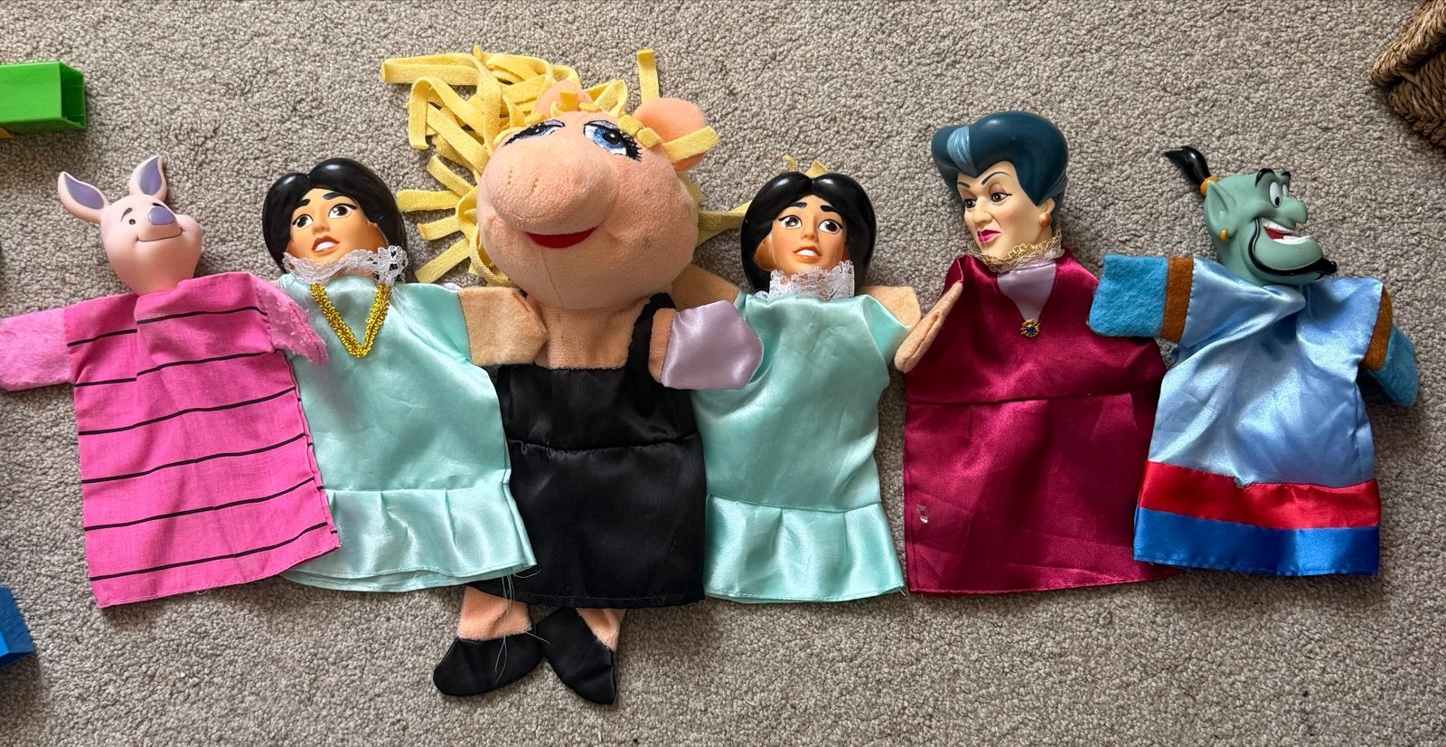 Disney handpoppen: Winnie de Poeh, Miss Piggy, Jasmine, Lady, Ophalen, Gebruikt, Overige typen