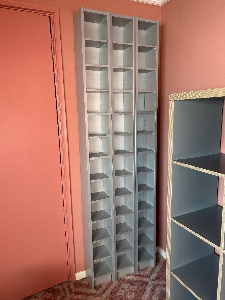 CD kasten grijs IKEA, Huis en Inrichting, Ophalen, Gebruikt, Hout, Cd's