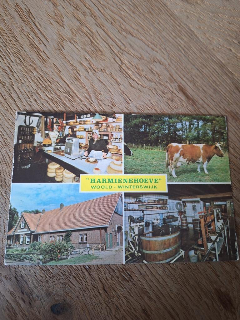 Oude ansichtkaart Harmeniehoeve Woold Winterswijk 1977, Ophalen of Verzenden, 1960 tot 1980, Gelopen, Gelderland