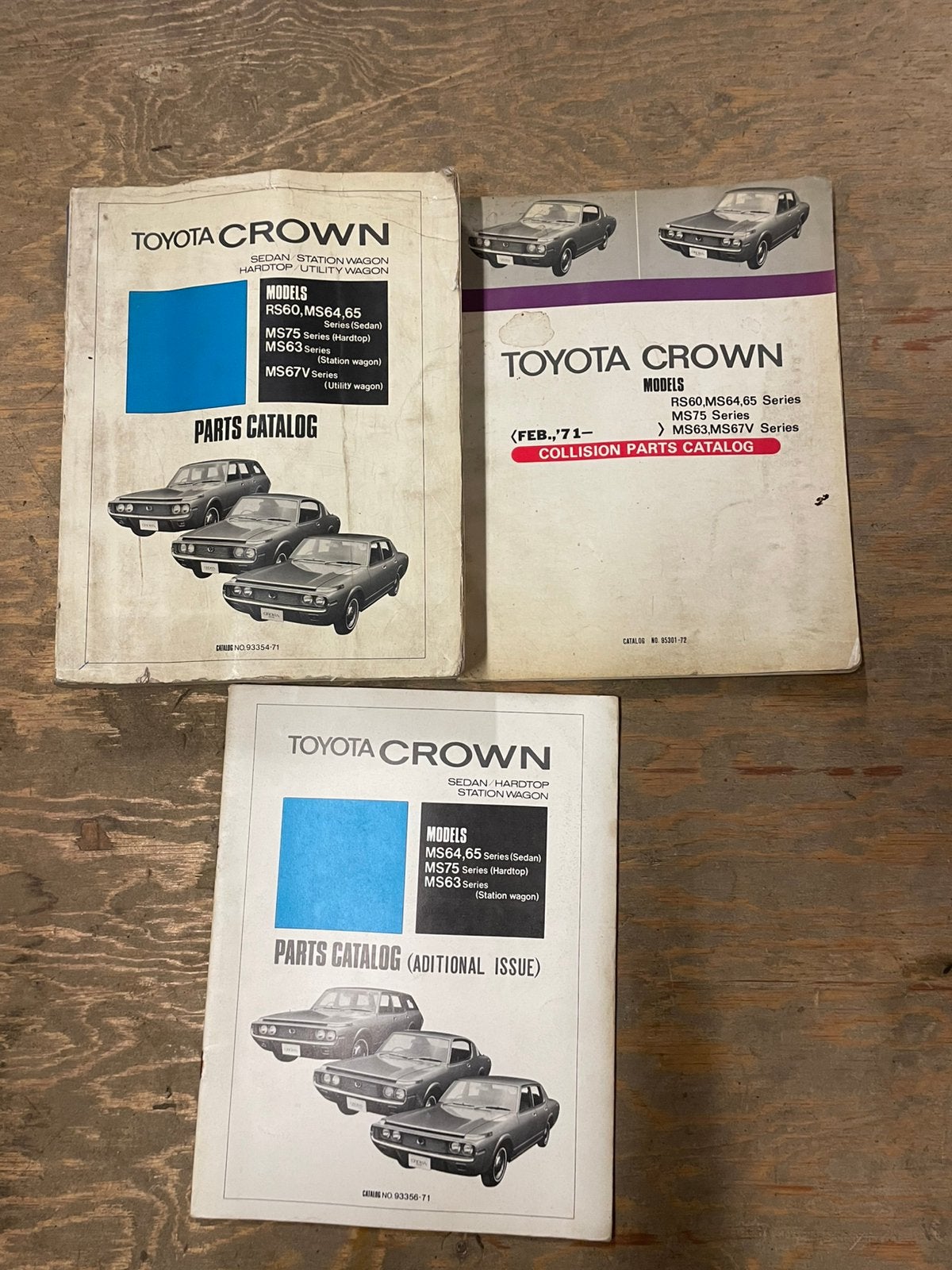 Toyota crown ms60 rs6 parts catalog gebruikt, Ophalen of Verzenden, Zo goed als nieuw, Toyota