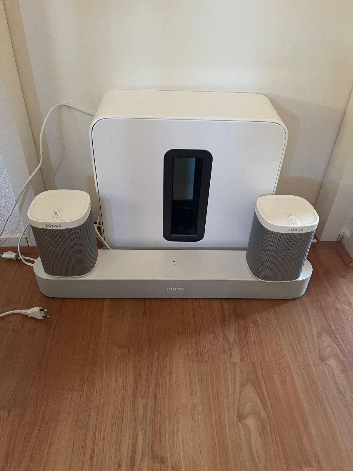 Complete Sonos surroundset wit, Ophalen of Verzenden, Met externe subwoofer, Zo goed als nieuw