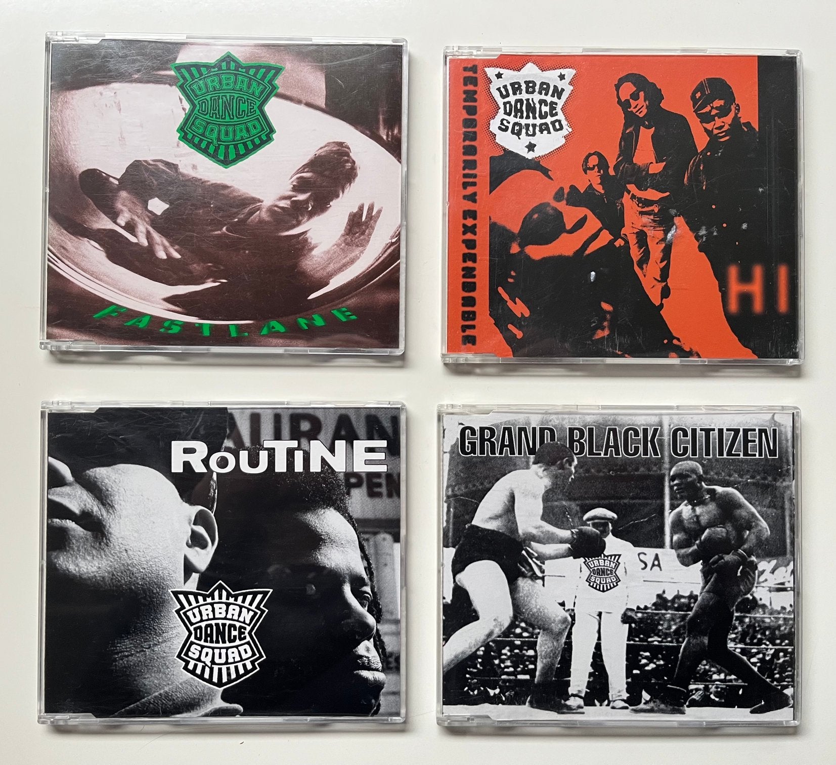 Urban Dance Squad - 4 cd singles(16 nummers), Ophalen of Verzenden, Zo goed als nieuw