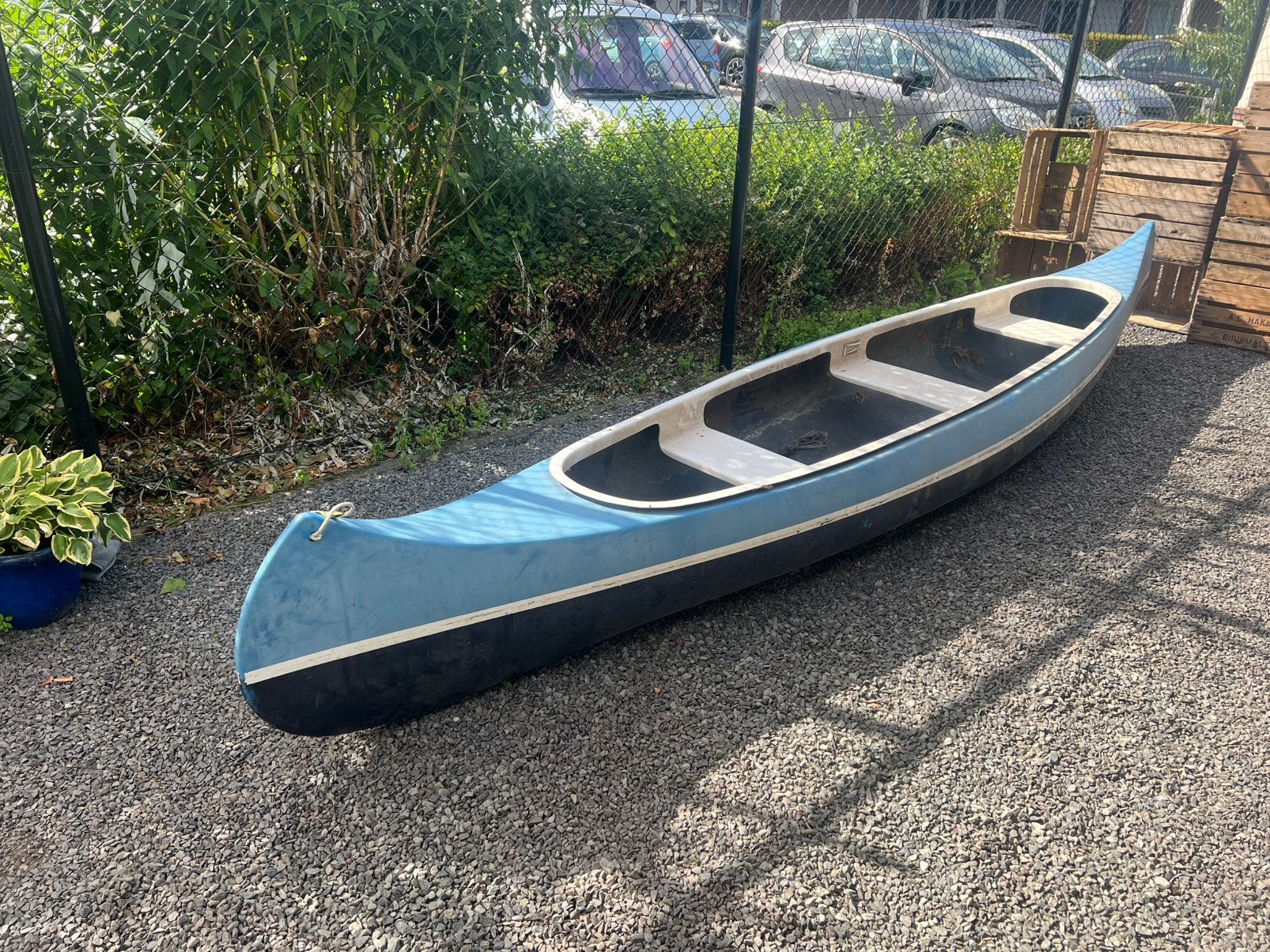3 personen kano, 4.70m, Watersport en Boten, Kano's, Ophalen, Gebruikt, Drie personen of meer, Canadese kano of Open kano