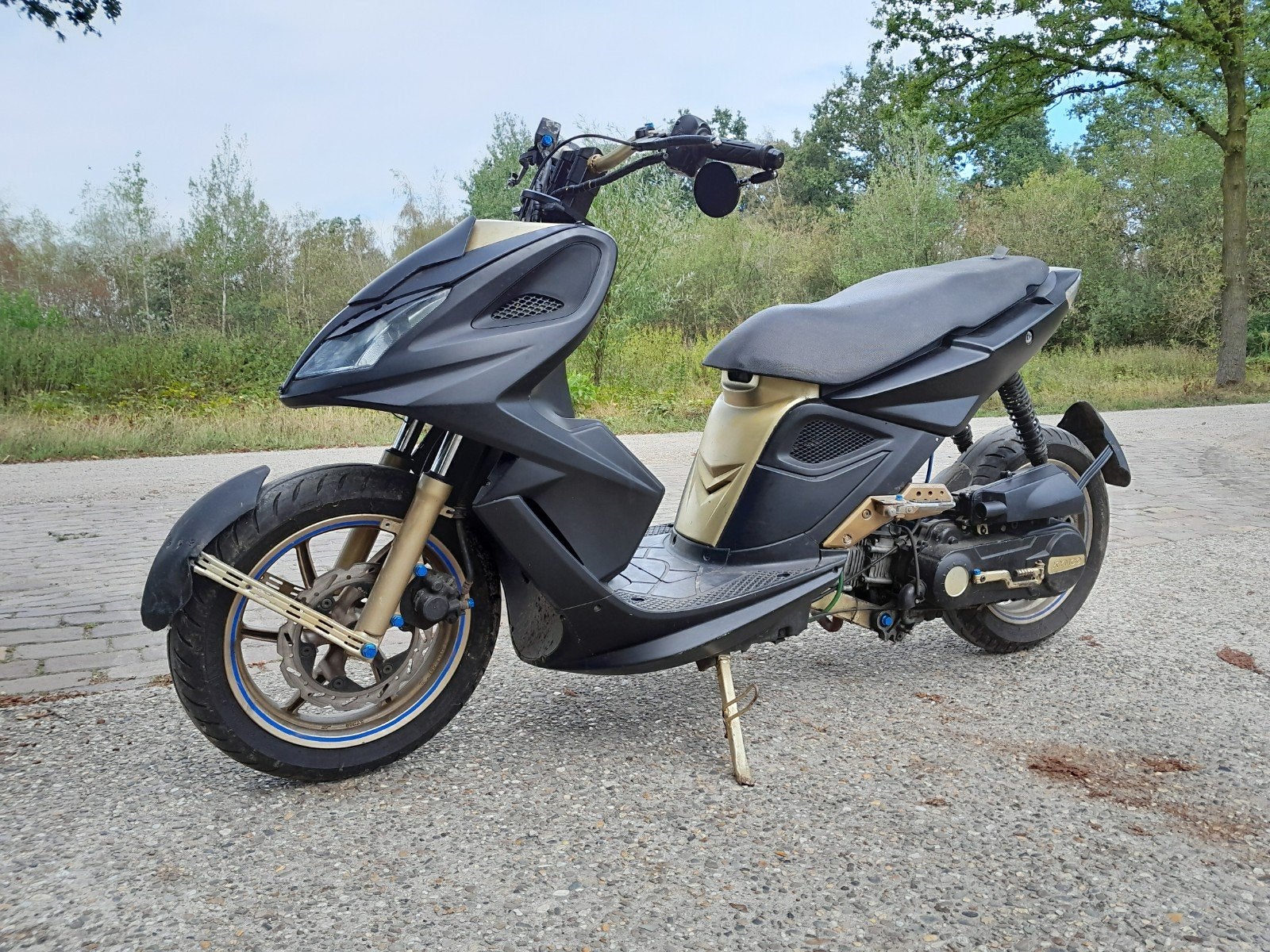 Kymco Super 8 zonder kenteken, omgebouwd tot sprinter., Ophalen, Gebruikt, Benzine