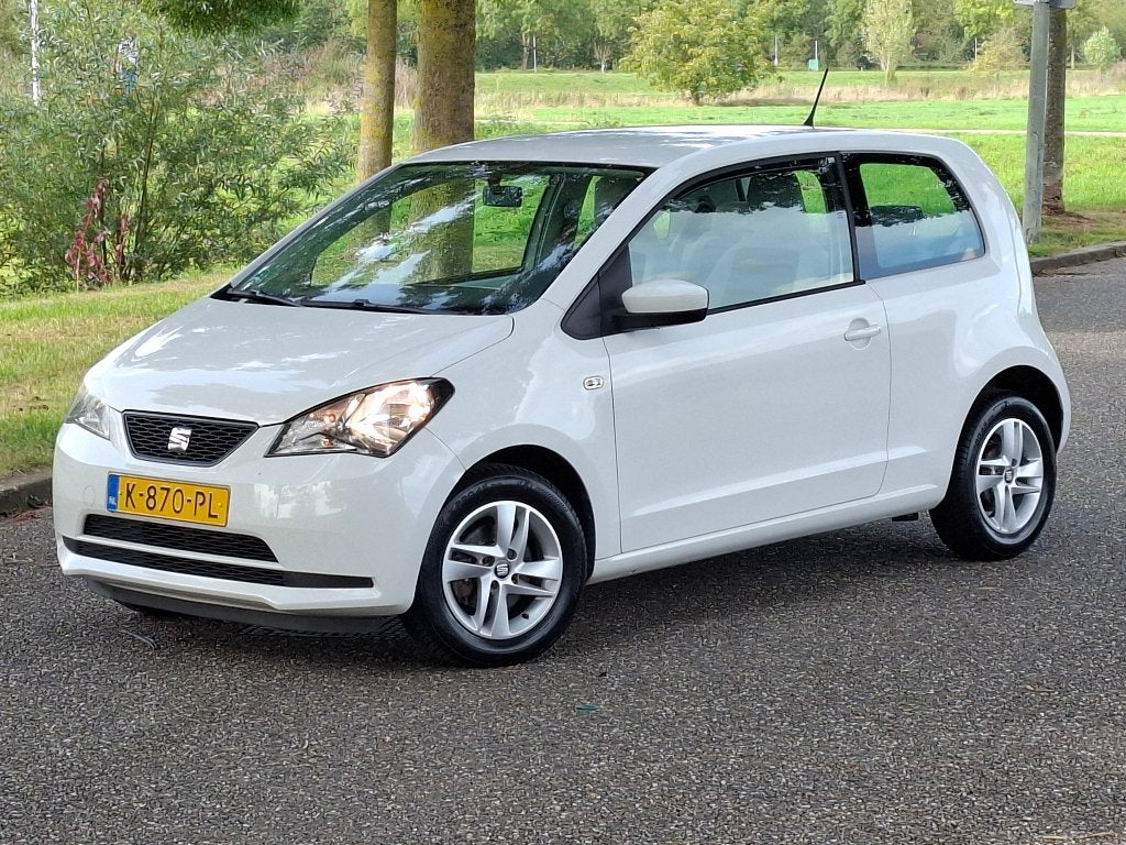 Seat Mii 1.0 bj 2014 Airco Elektr Pak Sportvelg Nieuwe APK, Voorwielaandrijving, Stof, 4 stoelen, Mii