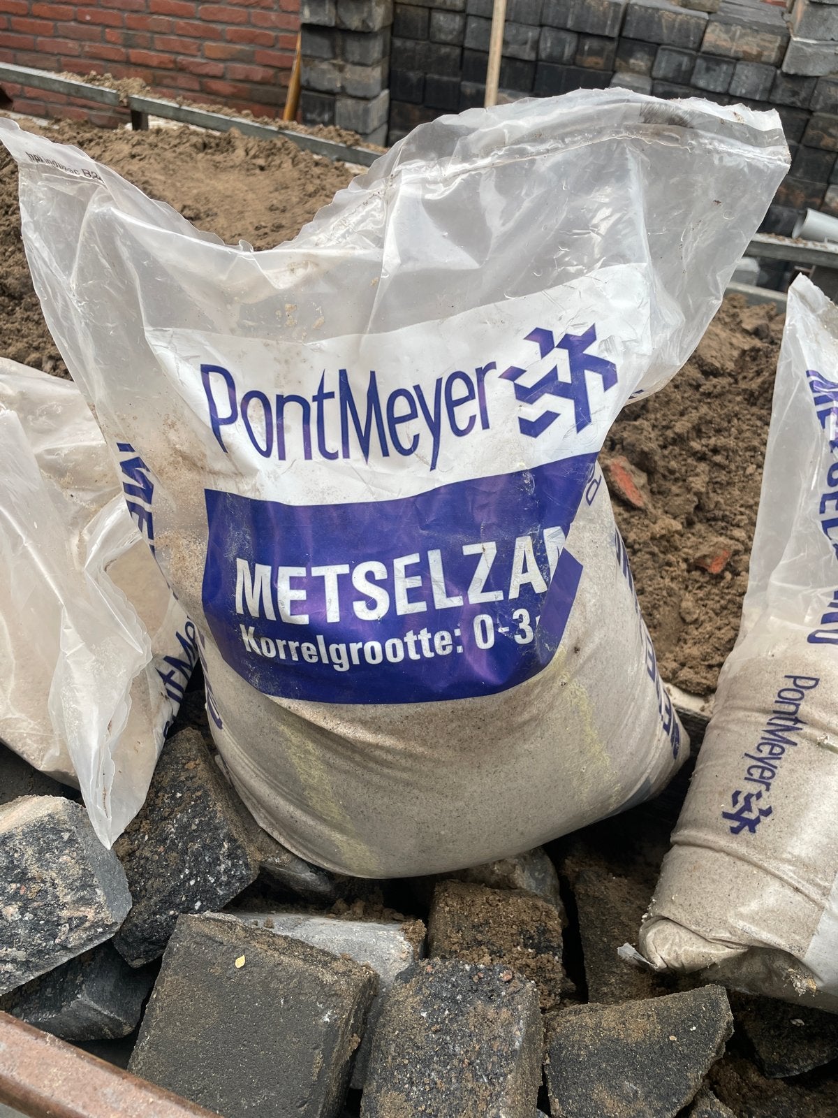 GRATIS PontMeyer Metselzand 0-3 mm - Nieuw in zak, Tuin en Terras, Ophalen, Nieuw, Metselzand