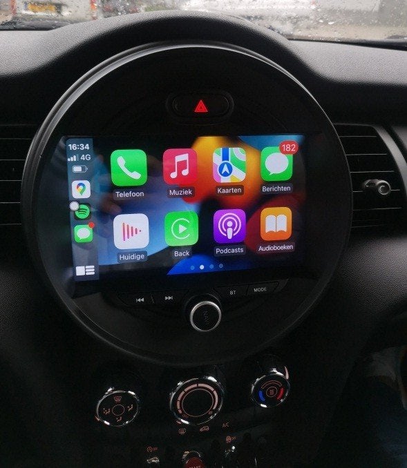 apple carplay navigatie mini cooper carkit android auto usb, Auto diversen, Autoradio's, Ophalen of Verzenden, Dynavin, VERKOOP@INBOUWNAVIGATIE.COM