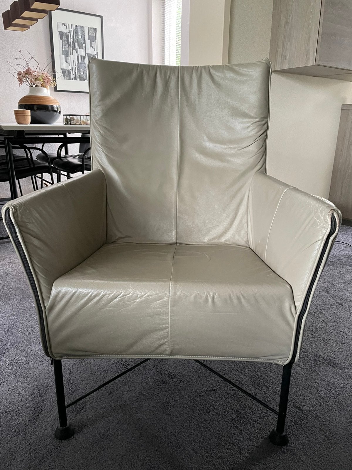Montis Charly, Huis en Inrichting, Fauteuils, Ophalen, Gebruikt, Minder dan 75 cm, Leer