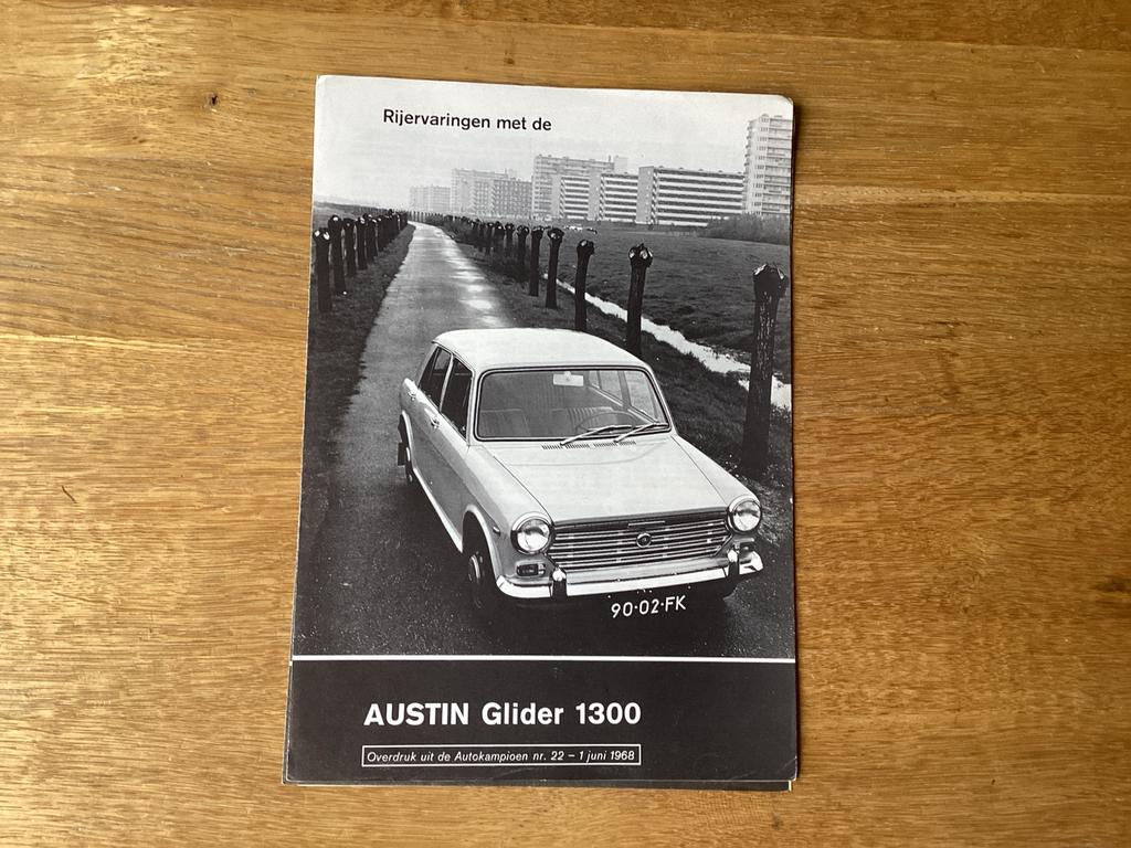 Rijervaringen Austin Glider 1300 - Autokampioen 1968, Ophalen of Verzenden, Gelezen, Overige merken