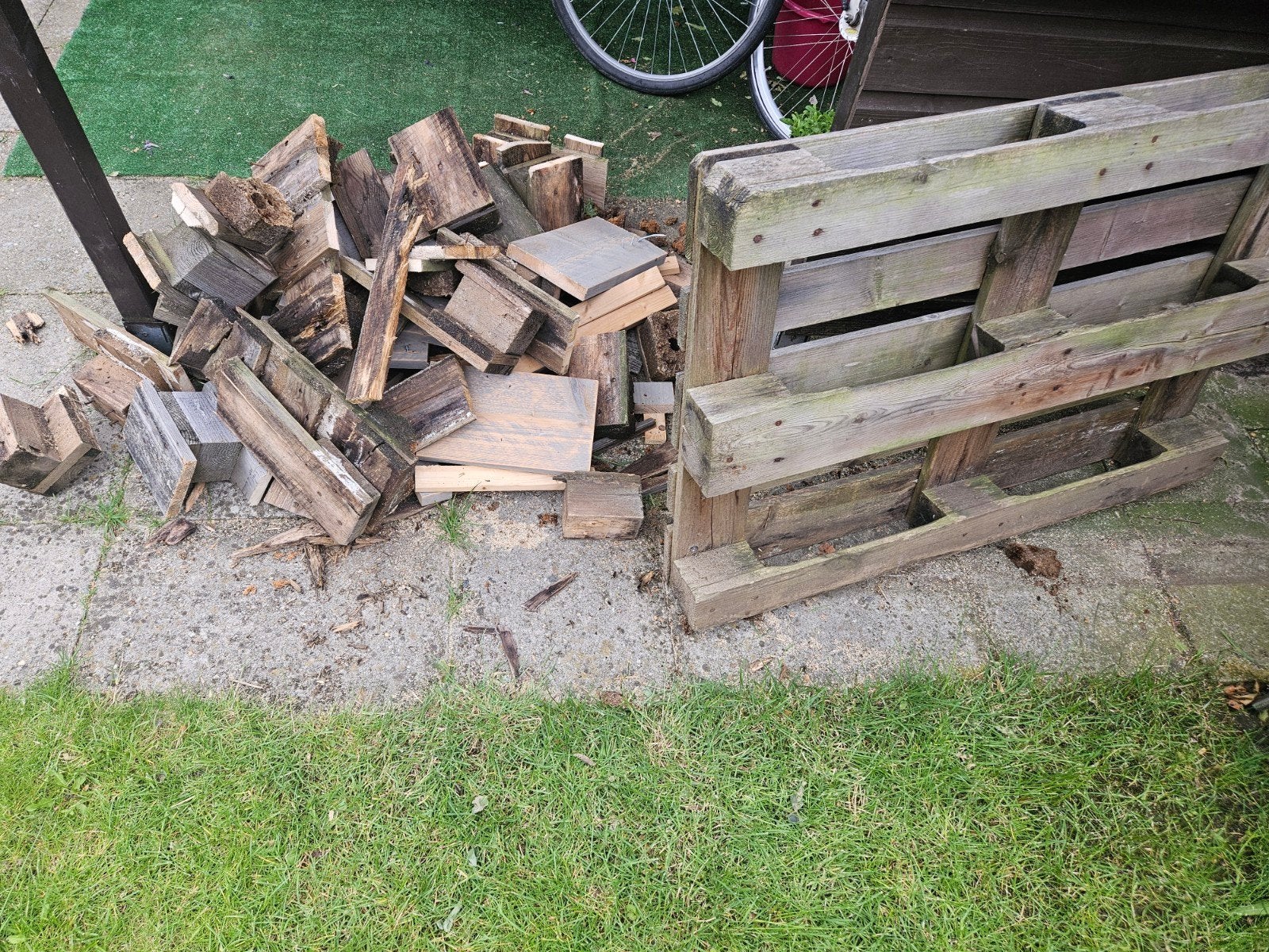 Haard hout, Minder dan 3 m³, Ophalen