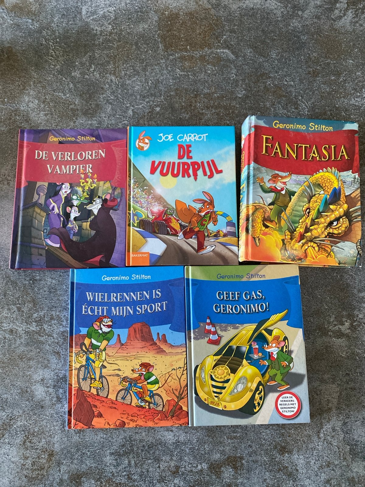 Geronimo Stilton & Joe Carrot boeken (5 stuks), Ophalen of Verzenden, Gelezen, Fictie algemeen