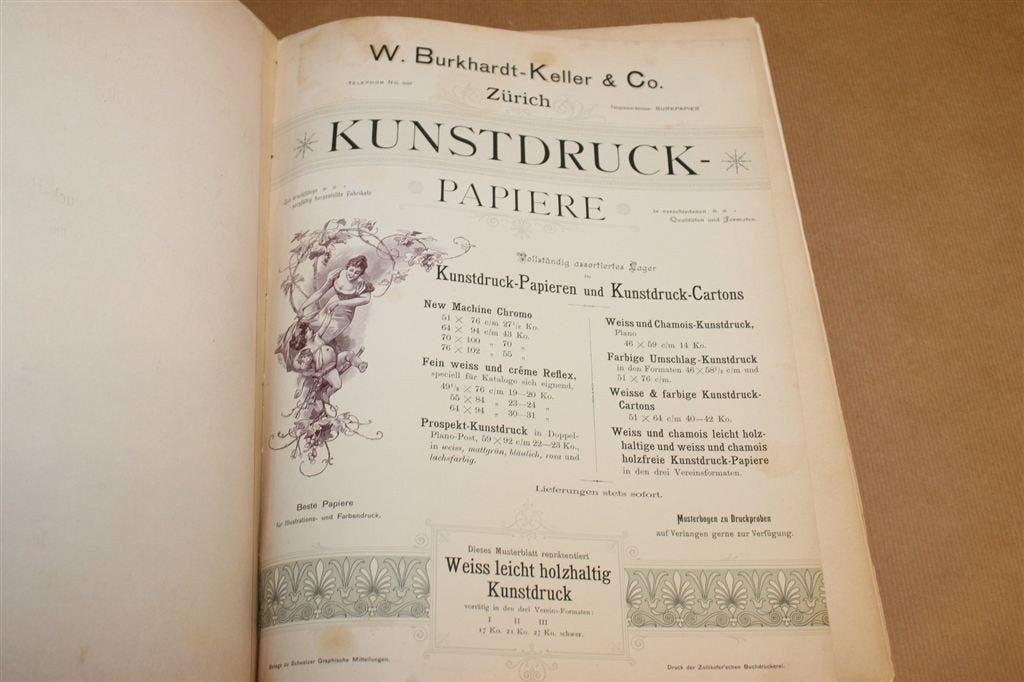 Schweizer Graphische Mitteilungen — Drukkunst 1897, Antiek en Kunst, Ophalen of Verzenden