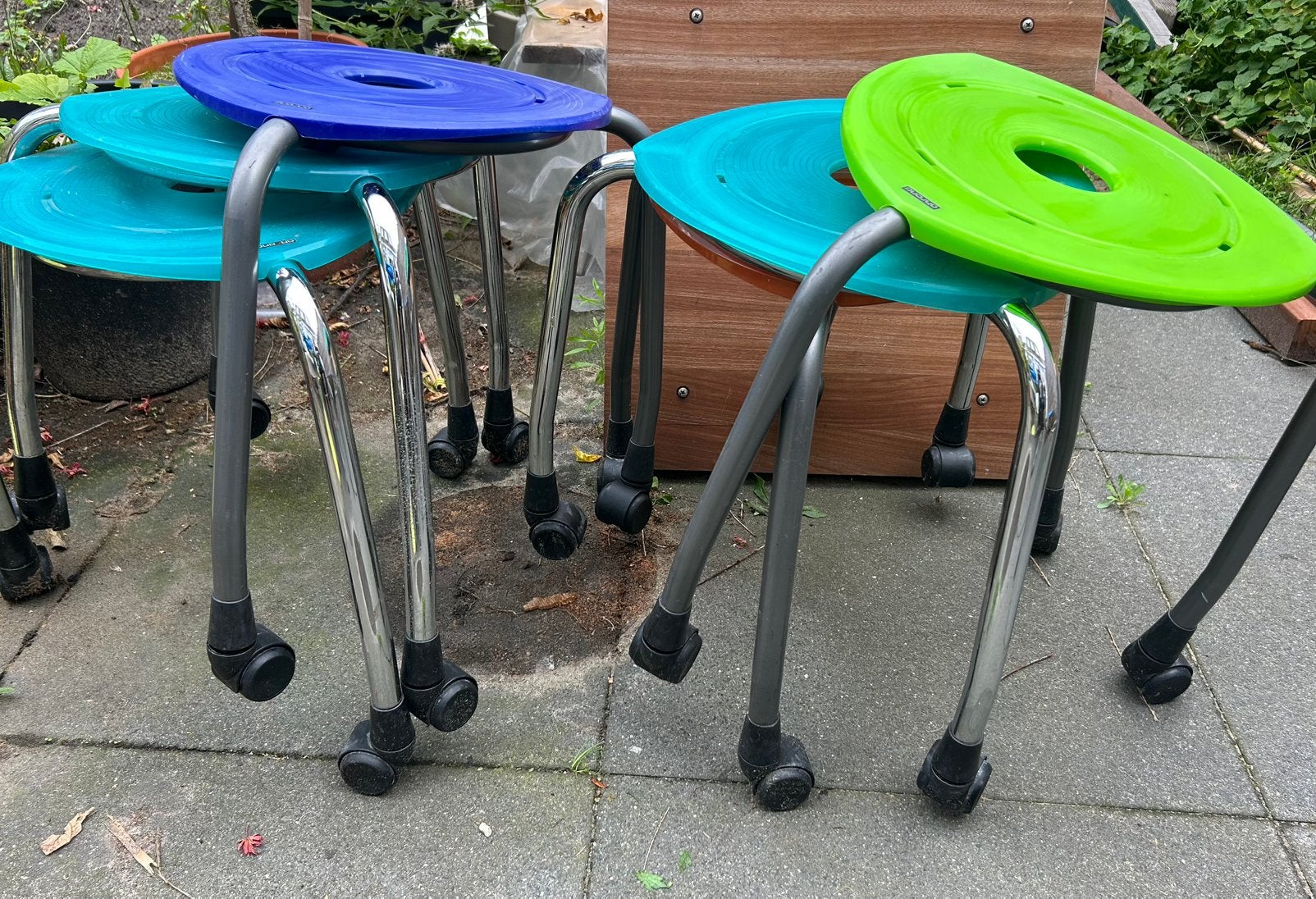 Ahrend Verrijdbare kruk met wieltjes, Ophalen, Gebruikt, Kunststof