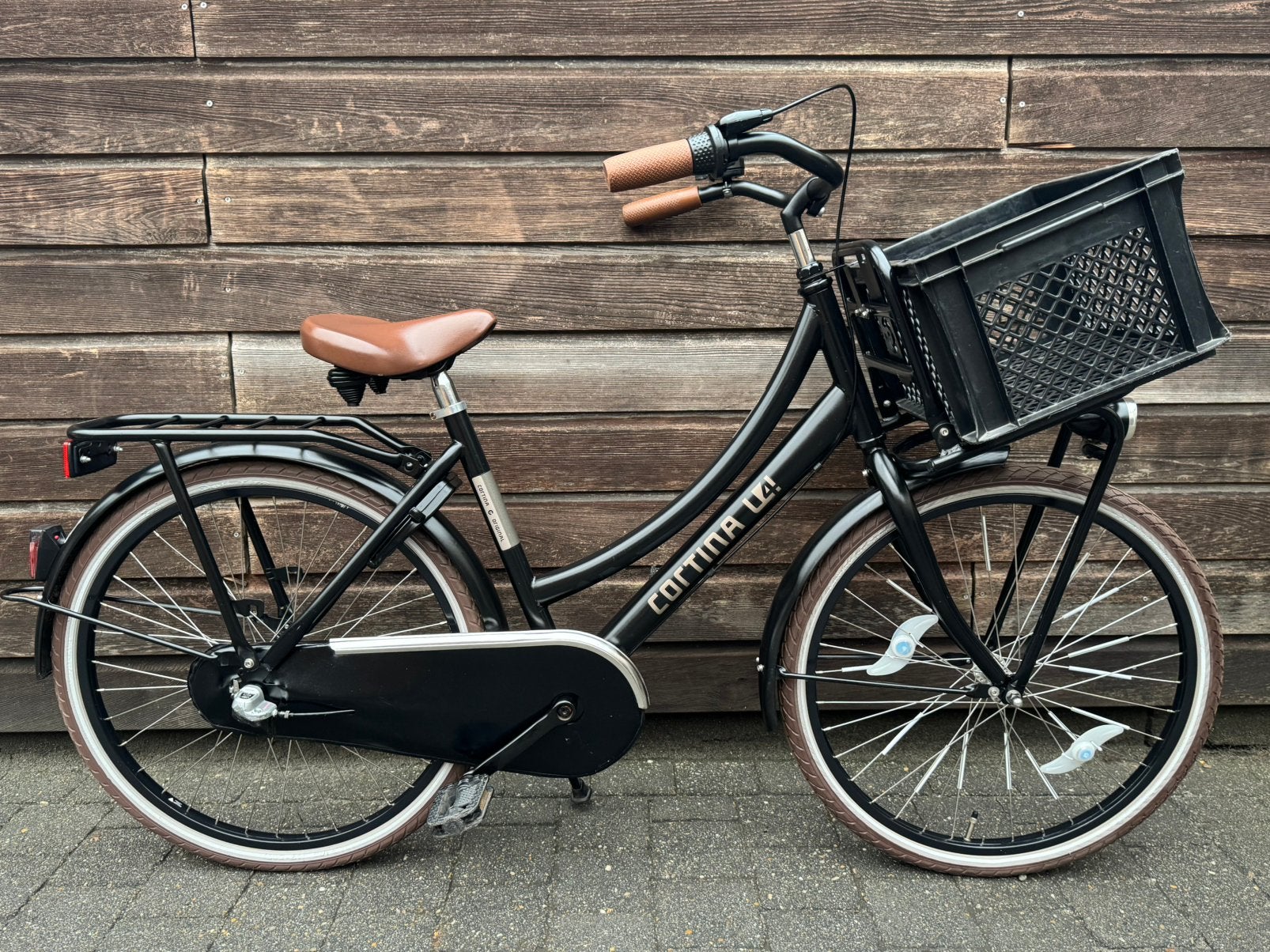 Cortina U4 Transportfiets 24 inch // IZGS //, Ophalen, Terugtraprem, 24 inch, Versnellingen