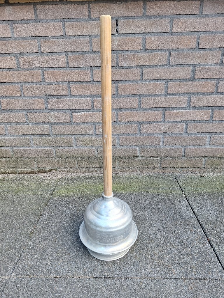 Antieke "Der echte Super Waschung" wasstamper, Ophalen of Verzenden