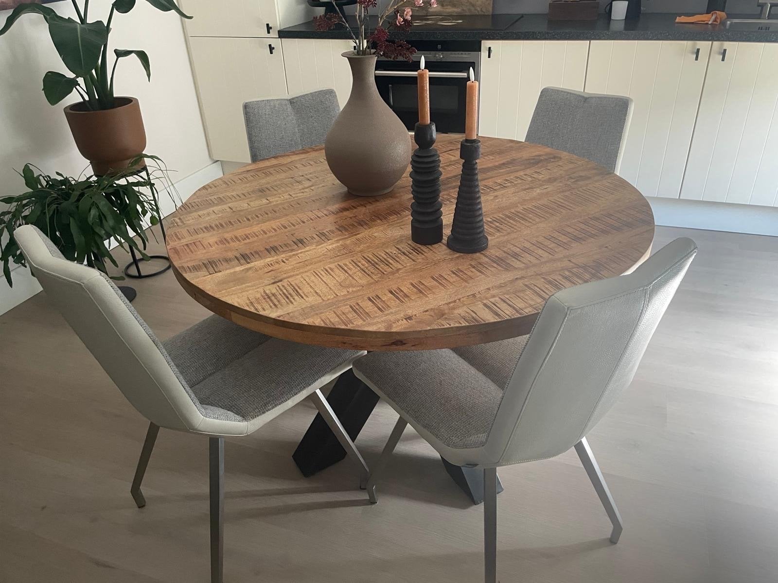 Eettafel stoelen 4 stuks Xooon, Ophalen, Gebruikt, Grijs, Vier
