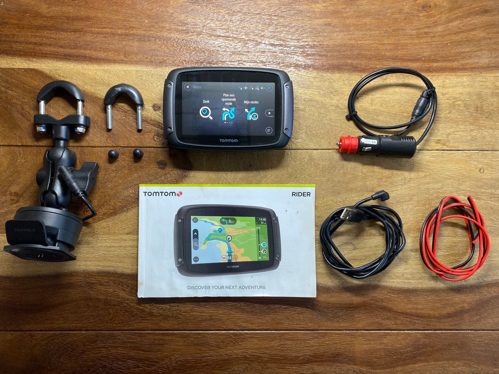 TomTom Rider 500 - compleet om zo te monteren., Ophalen of Verzenden, Gebruikt