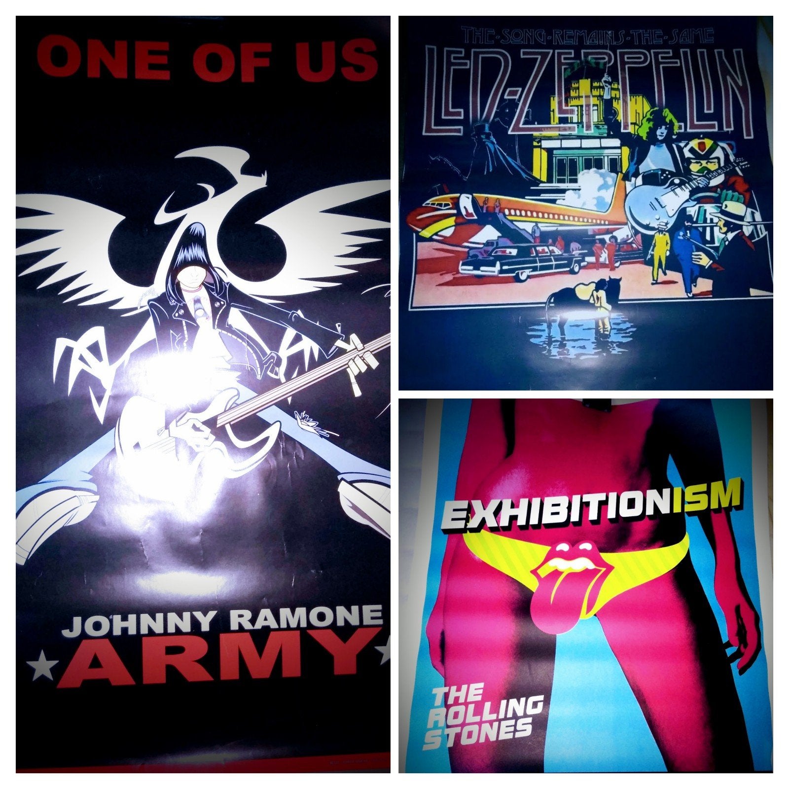 Ramones, Led Zeppelin, Rolling Stones posters, Ophalen of Verzenden, Nieuw, A1 t/m A3, Film en Tv