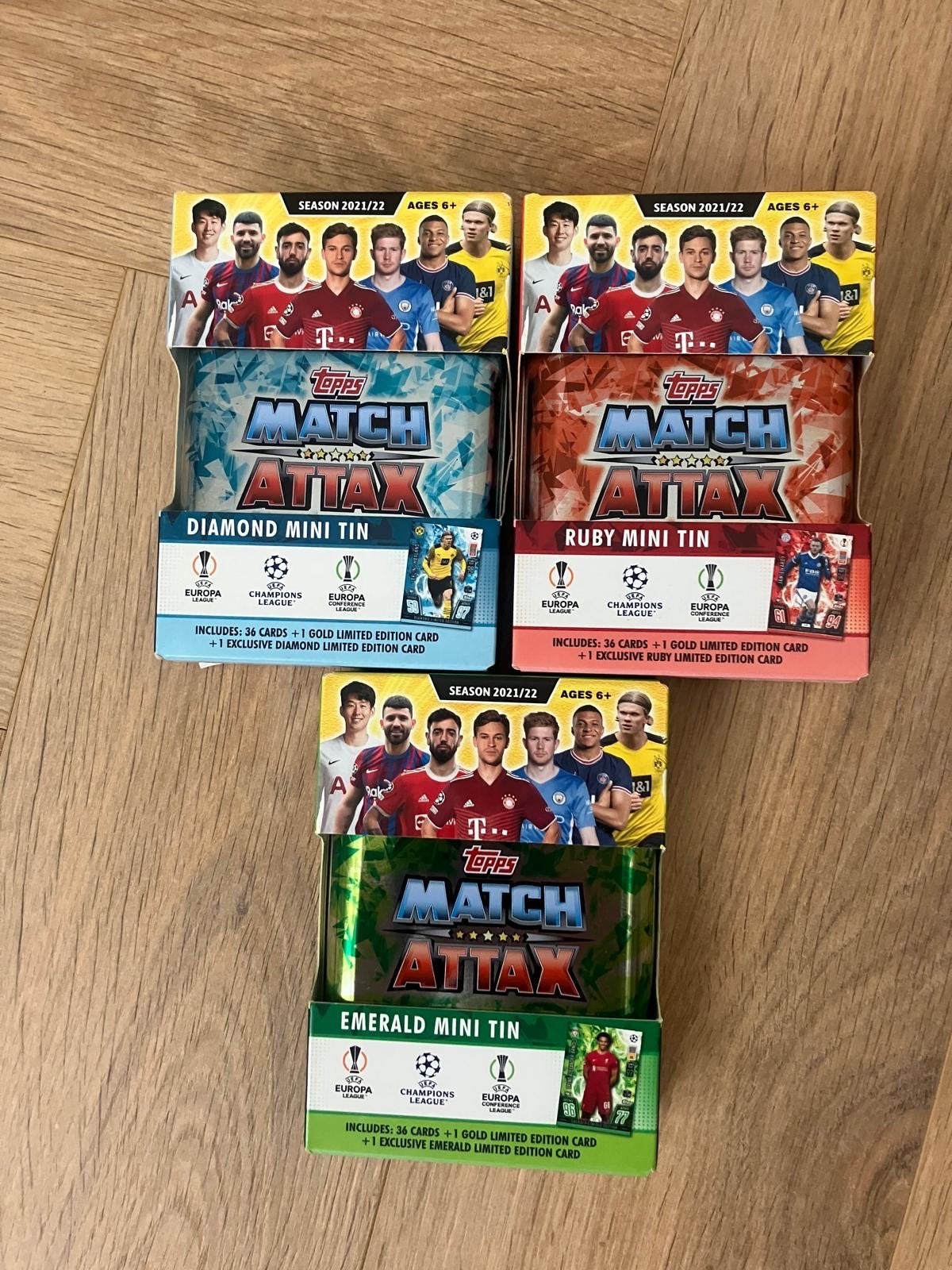 Panini Topps Match Attax 3 Dozen Mini Tins 2021/22, Ophalen of Verzenden, Nieuw, Buitenlandse clubs, Spelerskaart