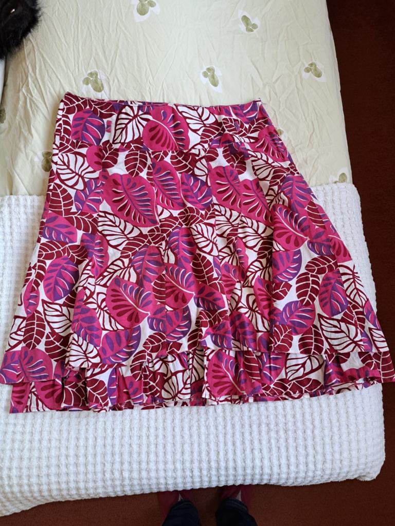 Pescara rok, maat 46, bladprint, Kleding | Dames, Rokken, Maat 46/48 (XL) of groter, Pescara, Ophalen of Verzenden, Zo goed als nieuw
