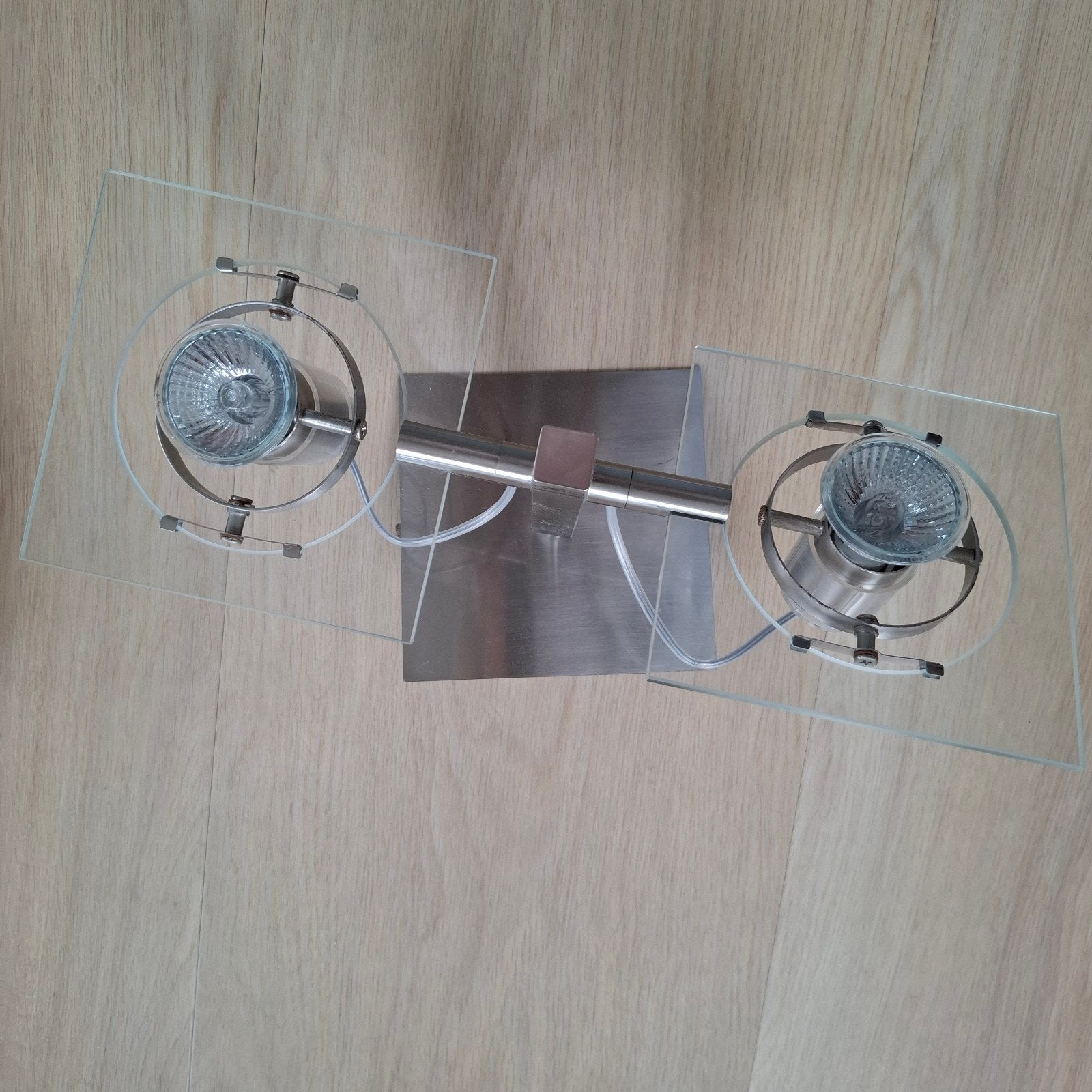 Ikea lamp met 2 spots, GU10, Geschikt voor plafondmontage, Ophalen of Verzenden, Zo goed als nieuw