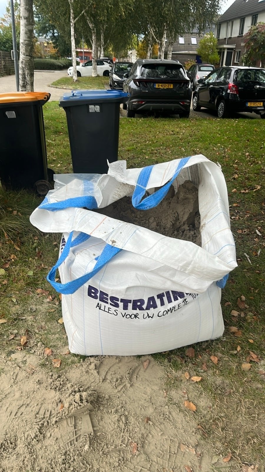 Big bag met ophoogzand, halfvol, Ophalen, Nieuw, Ophoogzand