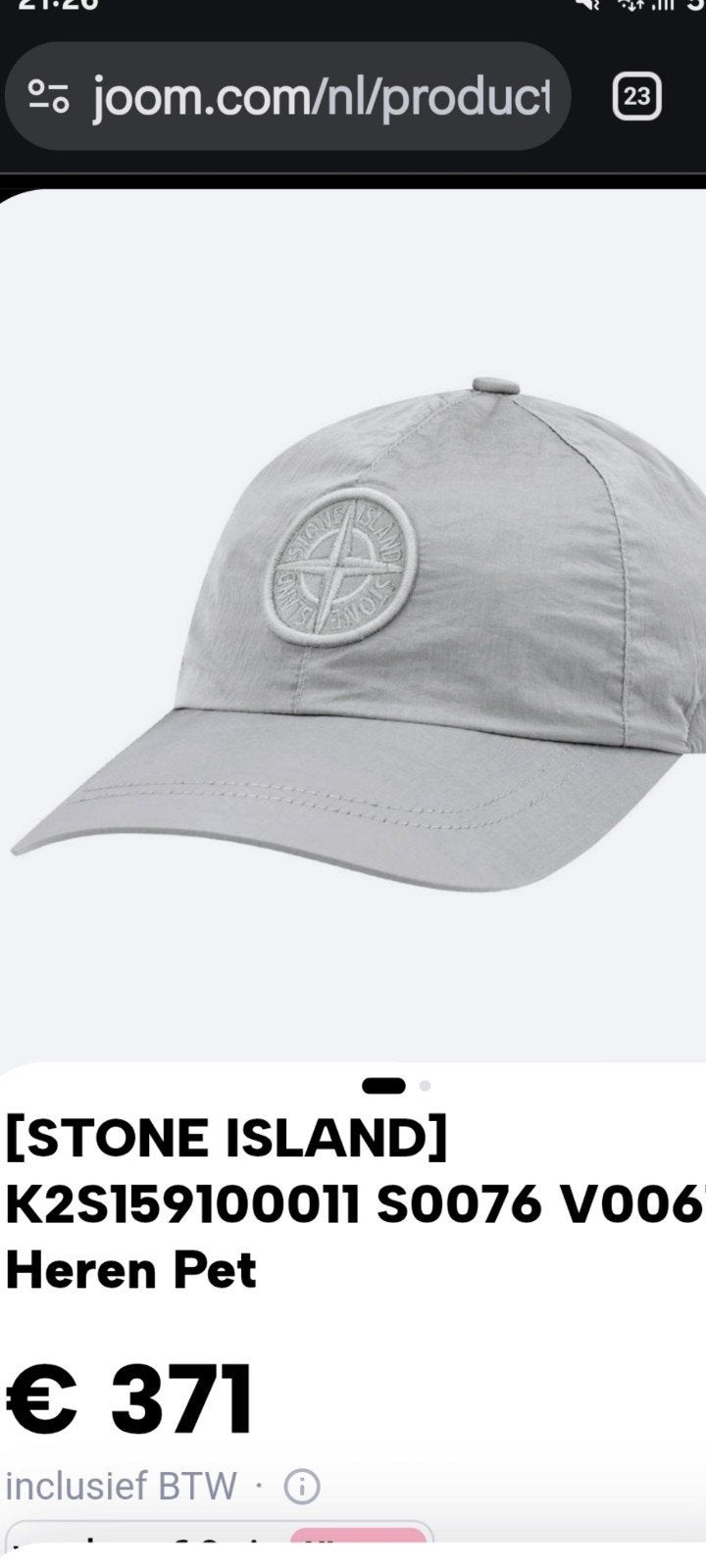 Stone Island pet, Kleding | Heren, Hoeden en Petten, Verzenden, Nieuw
