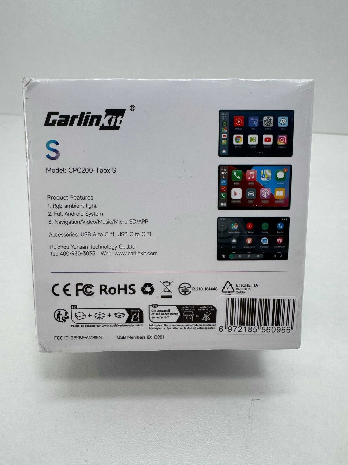 Carlinkit Cpc 200 T-Box S Android Auto CarPlay Adapter, Ophalen of Verzenden, Nieuw