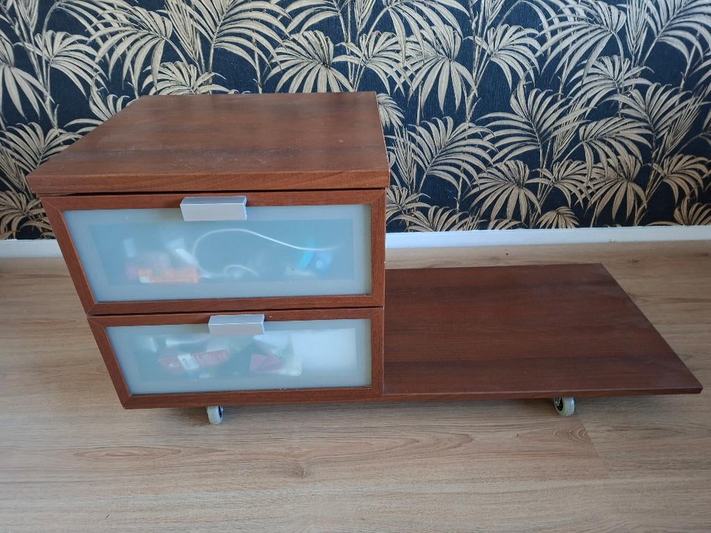 Ikea Hopen nachtkastjes 2x links en rechts, Huis en Inrichting, Ophalen, Zo goed als nieuw, Minder dan 45 cm, Minder dan 55 cm