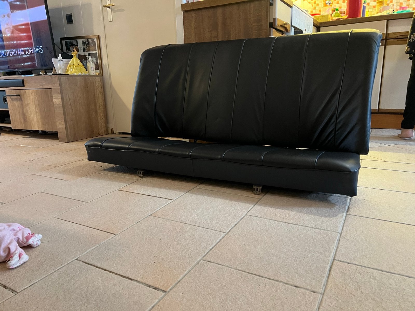 BMW E21 Interieur - Stoelen en Achterbank leer zwart, Auto-onderdelen, Ophalen, Gebruikt, BMW