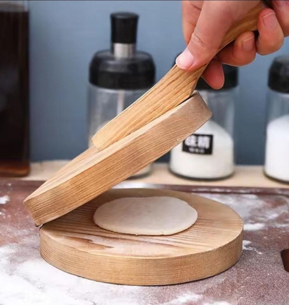 Houten Deegpers voor Dumplings, Ophalen of Verzenden, Zo goed als nieuw