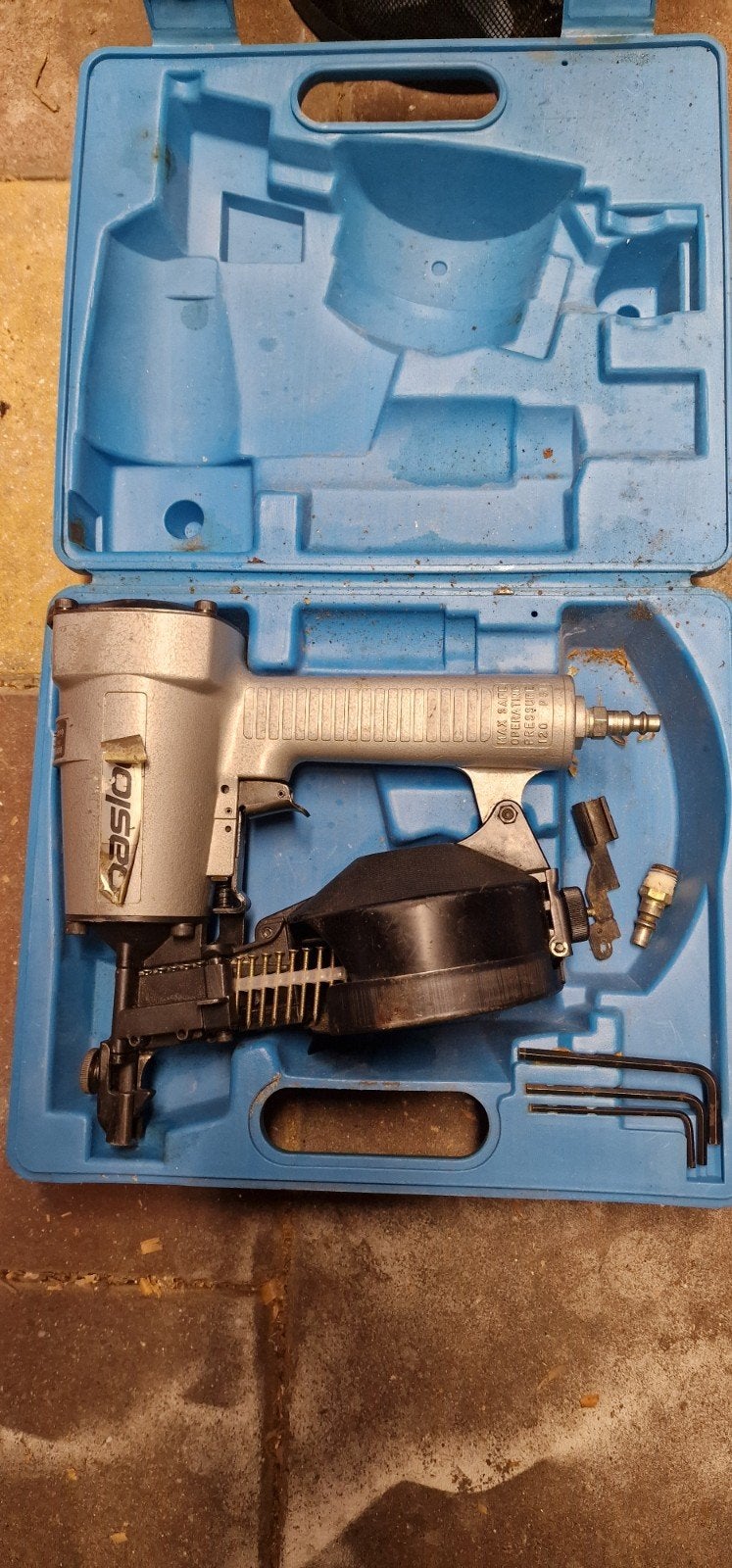paslode trommeltacker coilnailer, Ophalen of Verzenden, Gebruikt, Tacker/nietmachine, Overige merken