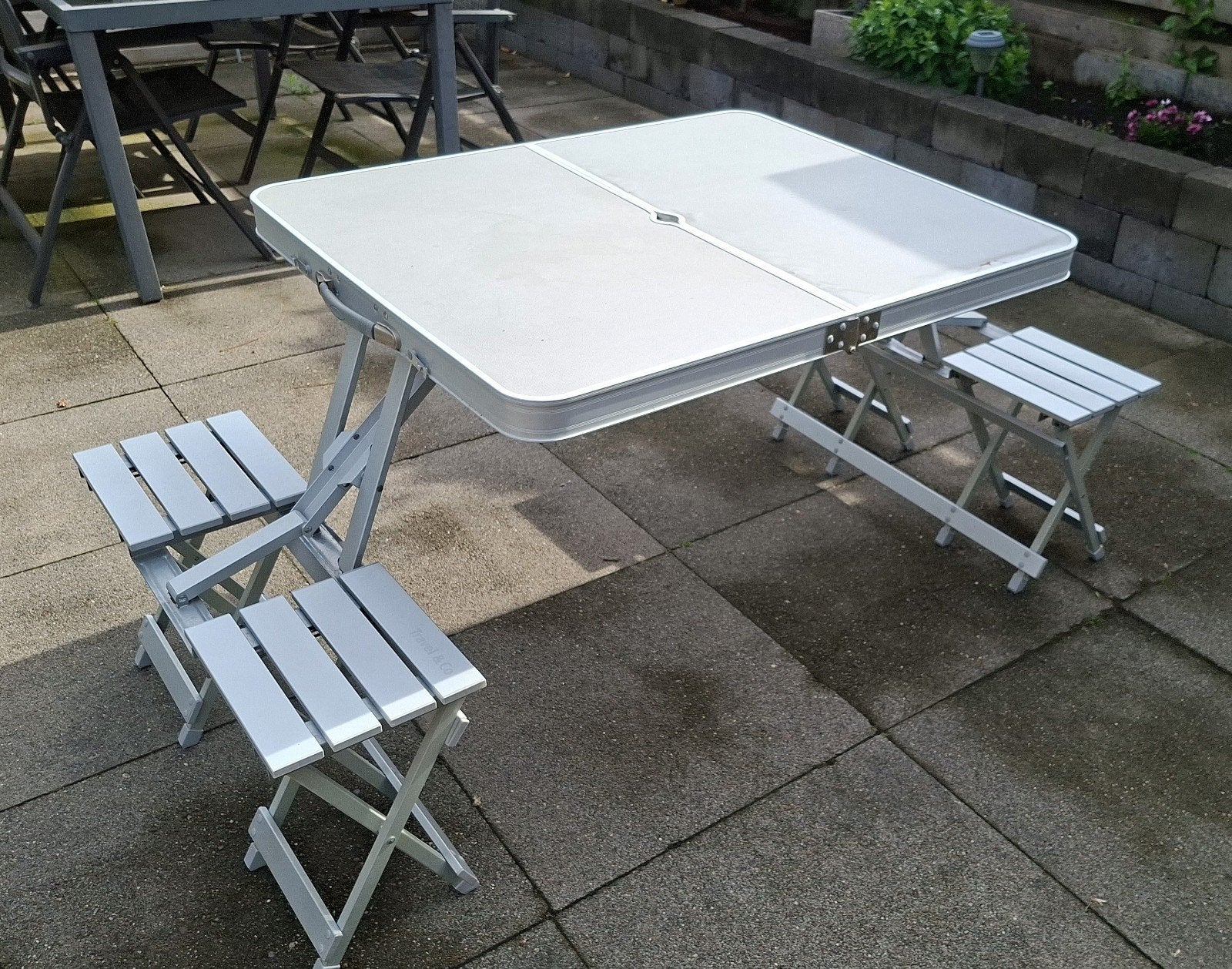 Inklapbare picknicktafel Travel & Co, Caravans en Kamperen, Ophalen, Gebruikt, Campingtafel